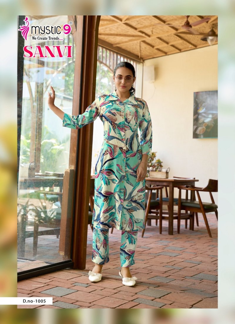 Saanvi Vol 1 By Mystic 9 Viscose Printed Co Ord Set